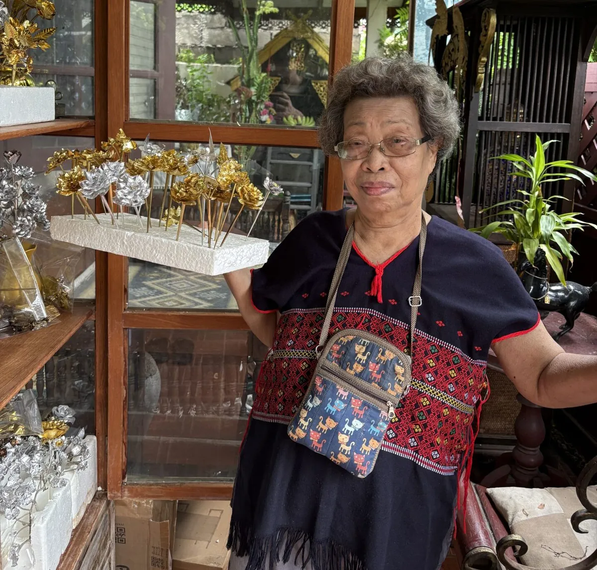 チェンマイ旧市街・伝統工芸体験ツアーの様子